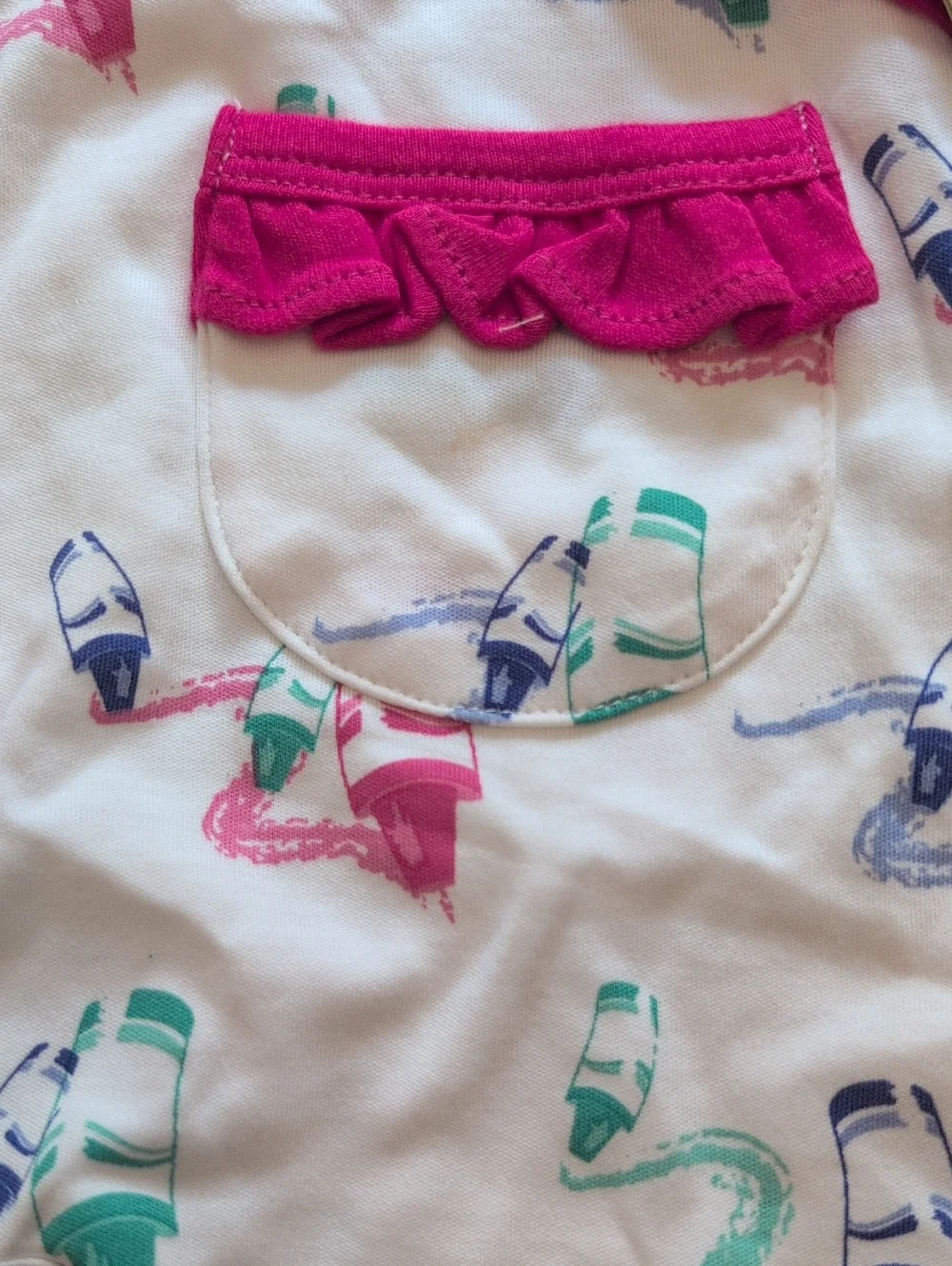 Kissy Kissy QT-QT NWT One Piece Crayon Print Outfit Size 0-3